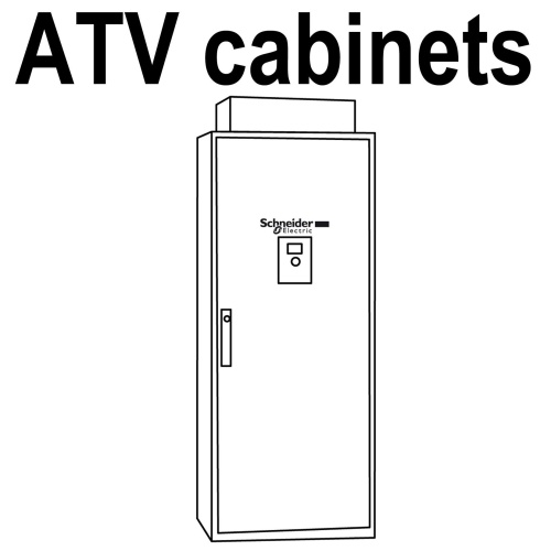Преобразователь частоты ATV71 132КВТ 415В ЭМС в комплектном напольном шкафу | код ATV71ES5C13N4 | Schneider Electric